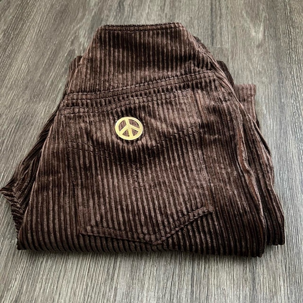 Vintage 80’s Moschino Brown Corduroy Flare Pants